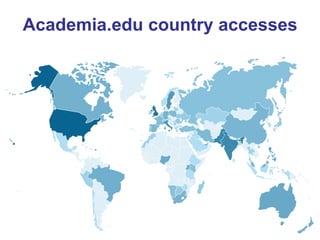 Academia.edu country accesses 
Last 30 days  