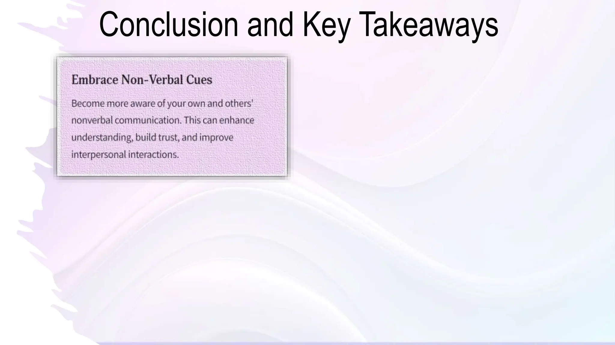 Conclusion and Key Takeaways