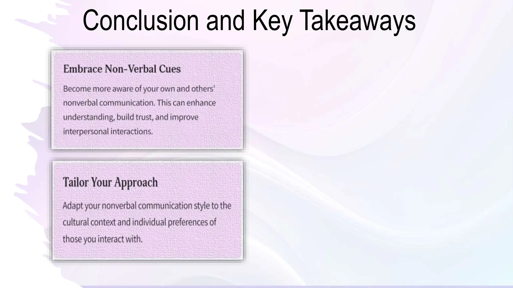 Conclusion and Key Takeaways