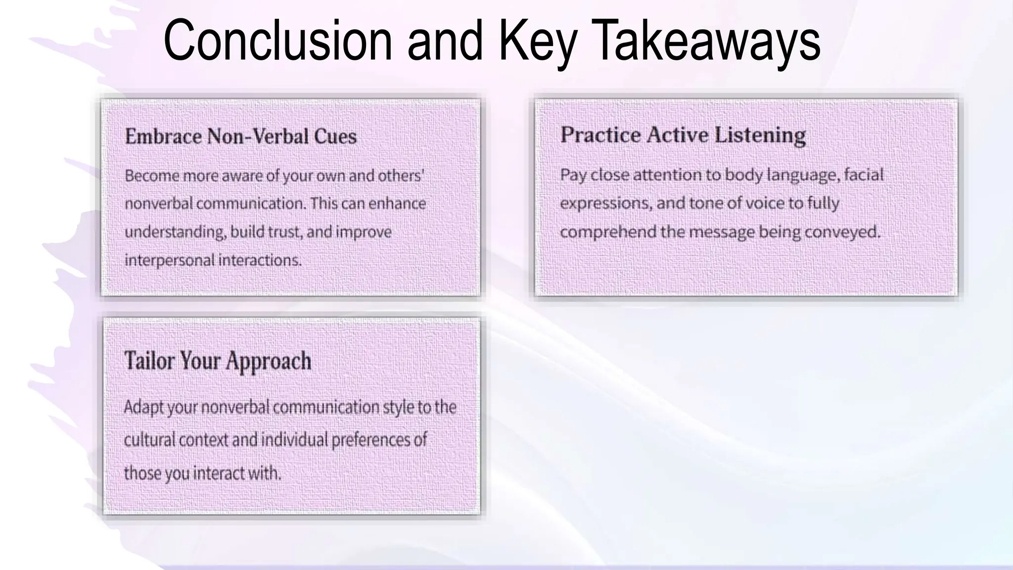 Conclusion and Key Takeaways