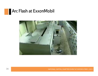 Arc Flash at ExxonMobil

34

NATIONAL CAPITAL CHAPTER EVENT AT EATON’S PSEC | 2013

 
