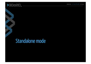 w w w . c r a s h u b . o r g
Standalone mode
 