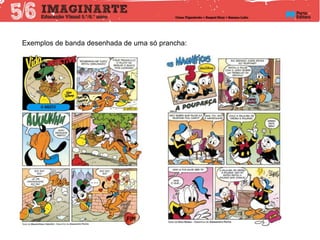 Exemplos de banda desenhada de uma só prancha:
 
