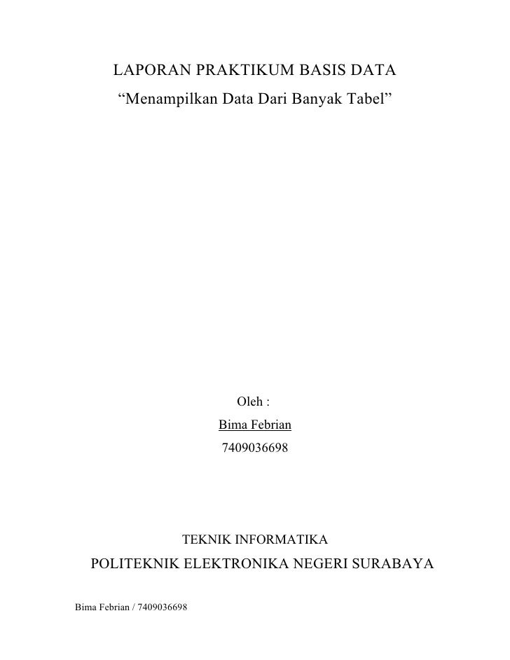 Laporan Praktikum Basis Data