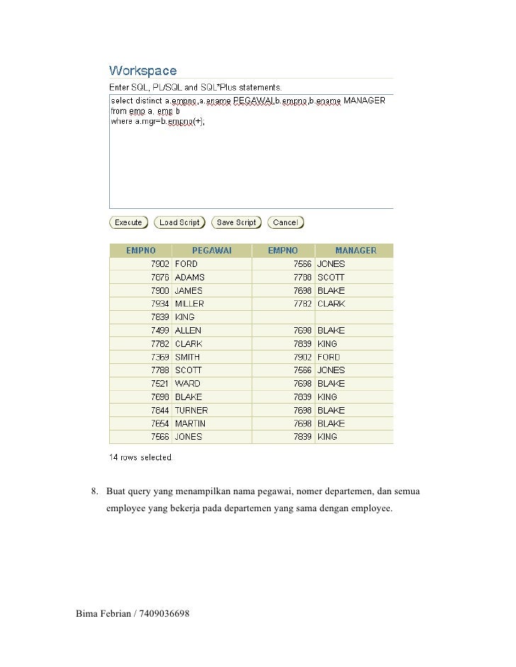 Laporan Praktikum Basis Data Laporan Praktikum Basis Data