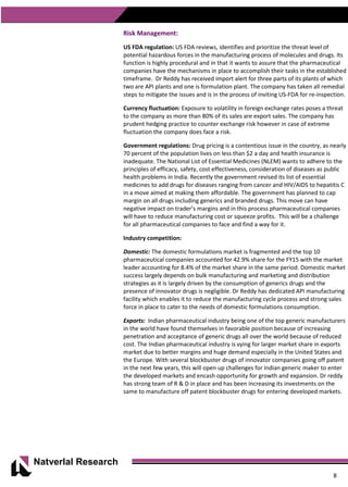 Phillips And Reddy Task Process Dr Reddy's Initiating Coverage | PDF