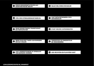 LOKALEDEMOCRATIE.NL | MANIFEST
 