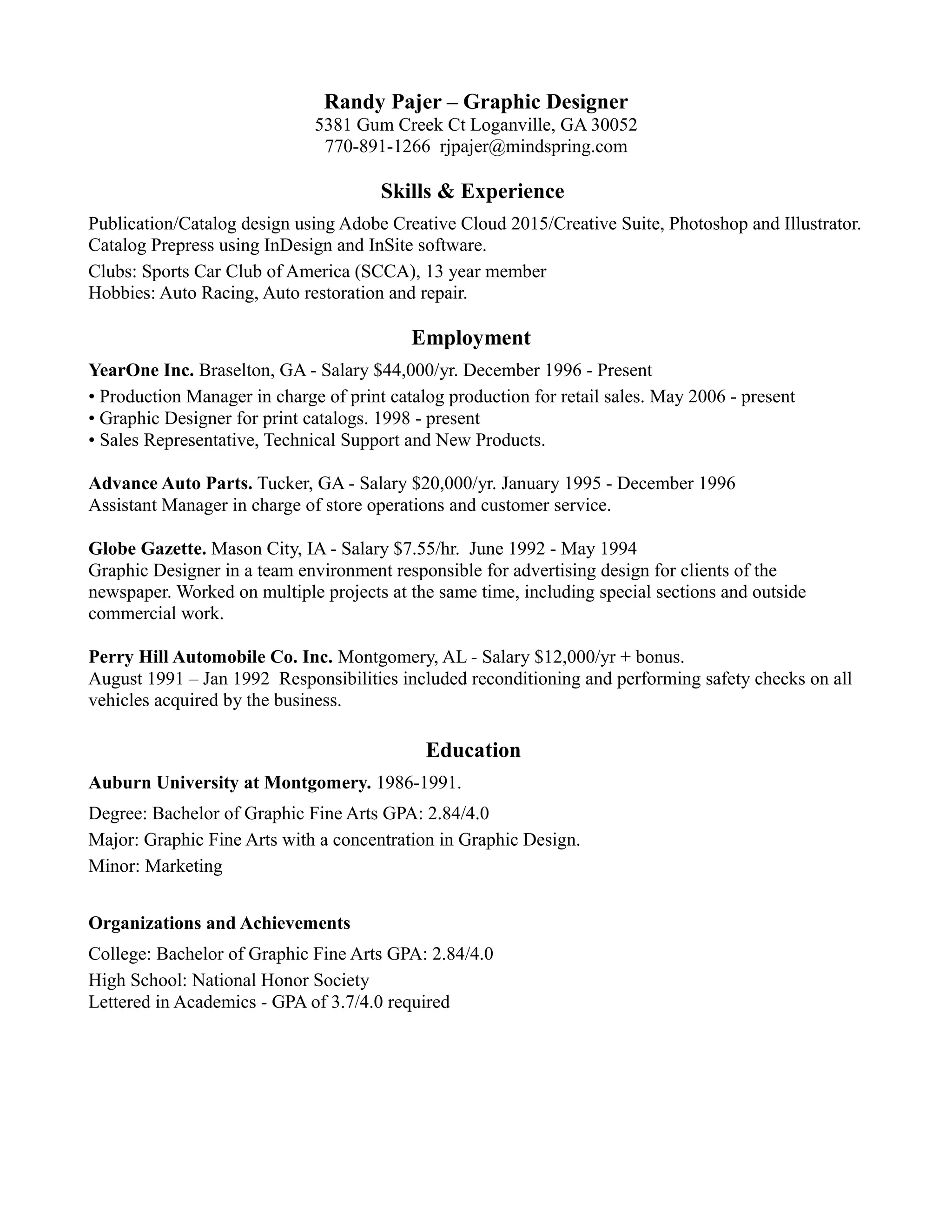 RJP Resume | PDF | Free Download