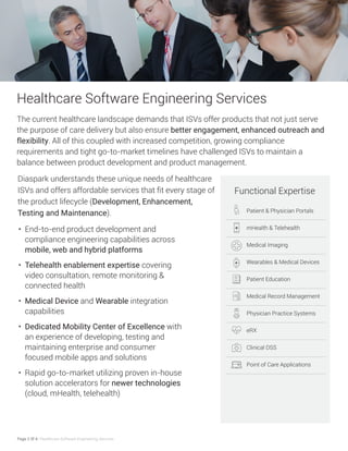 Healthcare Software Engineering Services | PDF