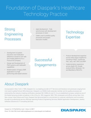 Healthcare Software Engineering Services | PDF