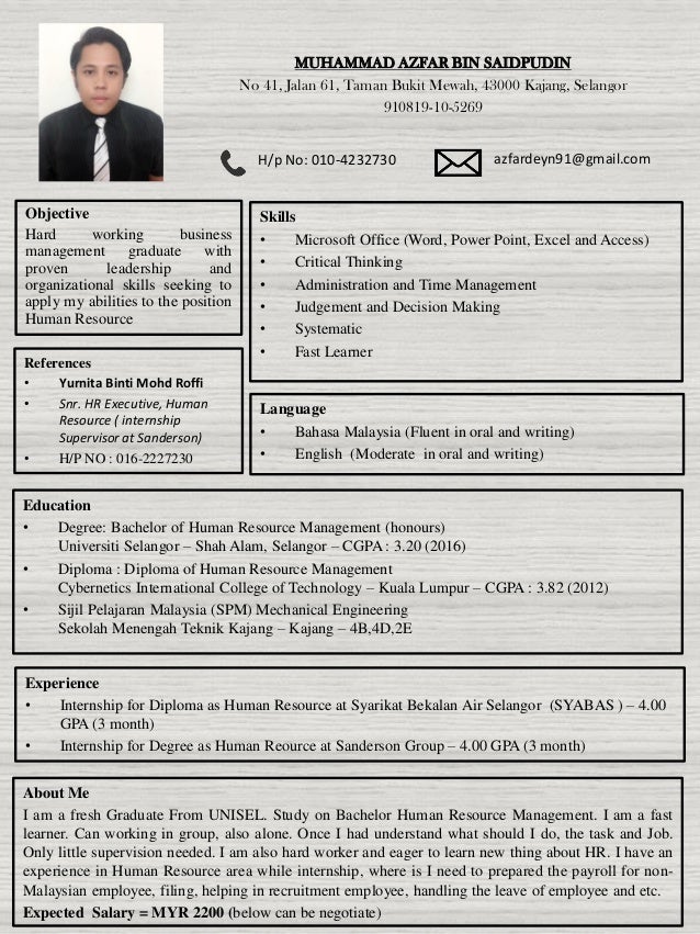 Resume Azfar