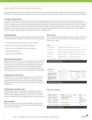 Meraki for Hospitality – dsgn network | PDF