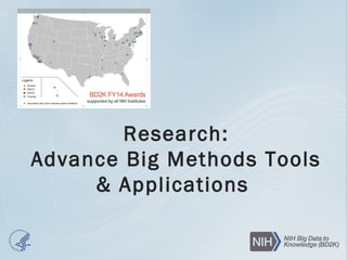 Research:
Advance Big Methods Tools
& Applications
 