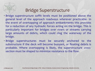 General Flood Resistant Bridge Design Guidelines | PPTX