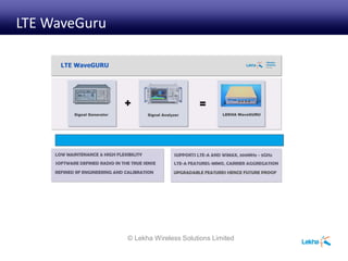 LTE WaveGuru
© Lekha Wireless Solutions Limited
 
