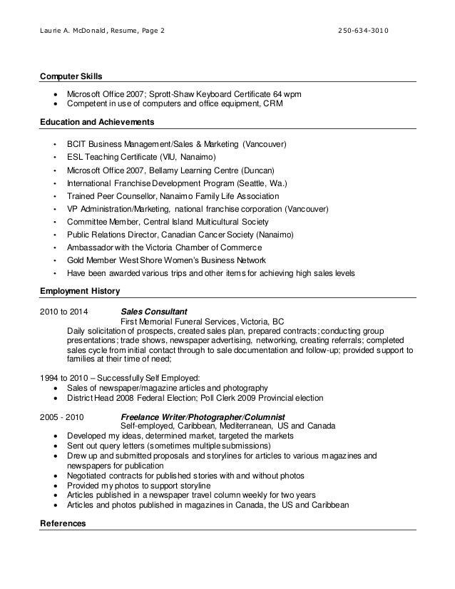 related post of office equipment sales resume