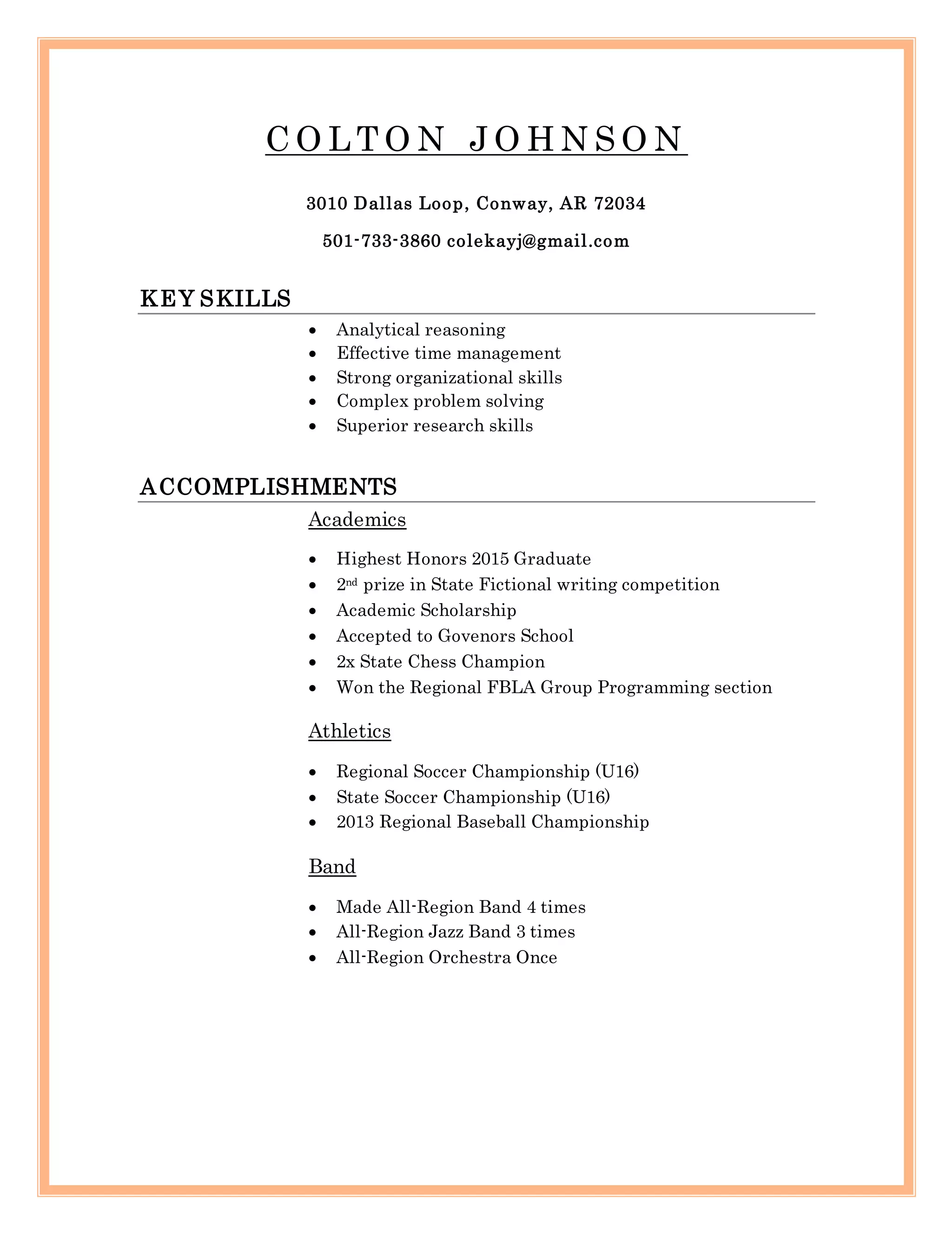 Colton Resume | DOCX