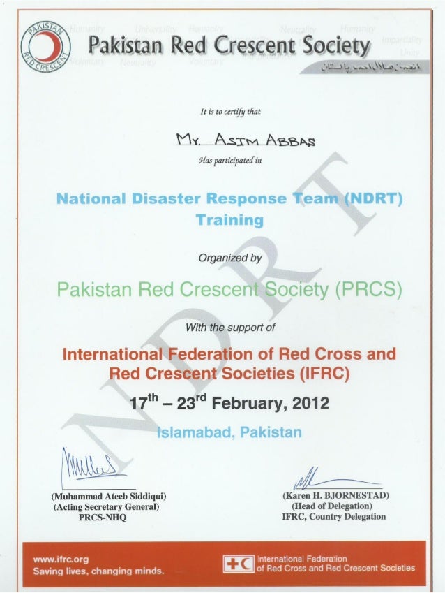 IFRC NDRT Training
