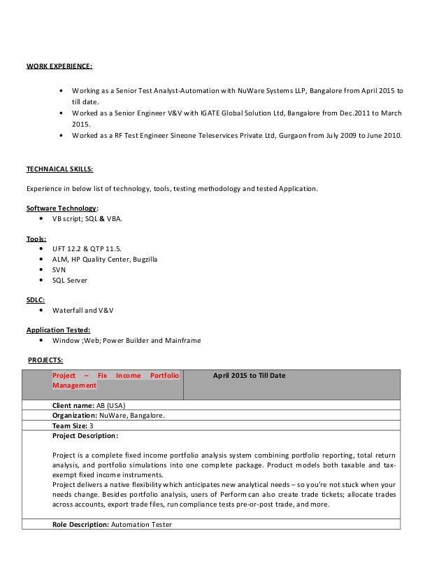 Qa With Debugging Skills Resume Qa With Debugging Skills Resume