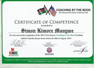 SIMO 2 CERT OF COMPETENCE