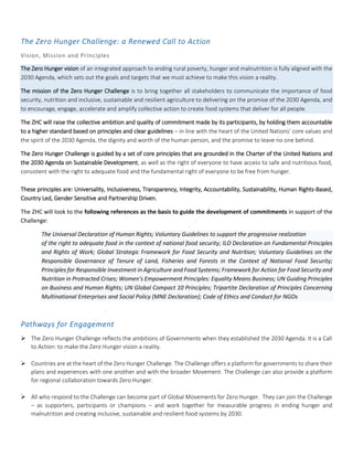 Pathways to Zero Hunger booklet | PDF