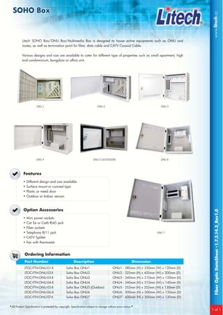 FTTx Solution Litech | PDF