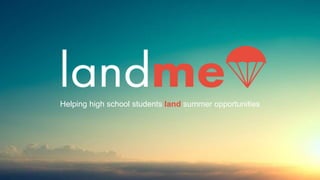 Helping high school students land summer opportunities
 