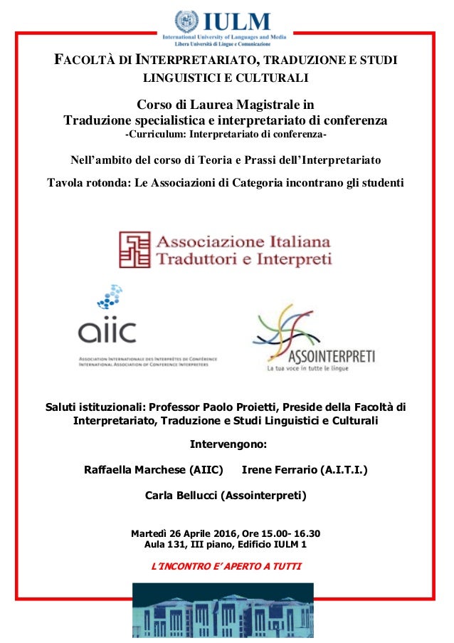 Locandina Associazioni Incontrano Studenti