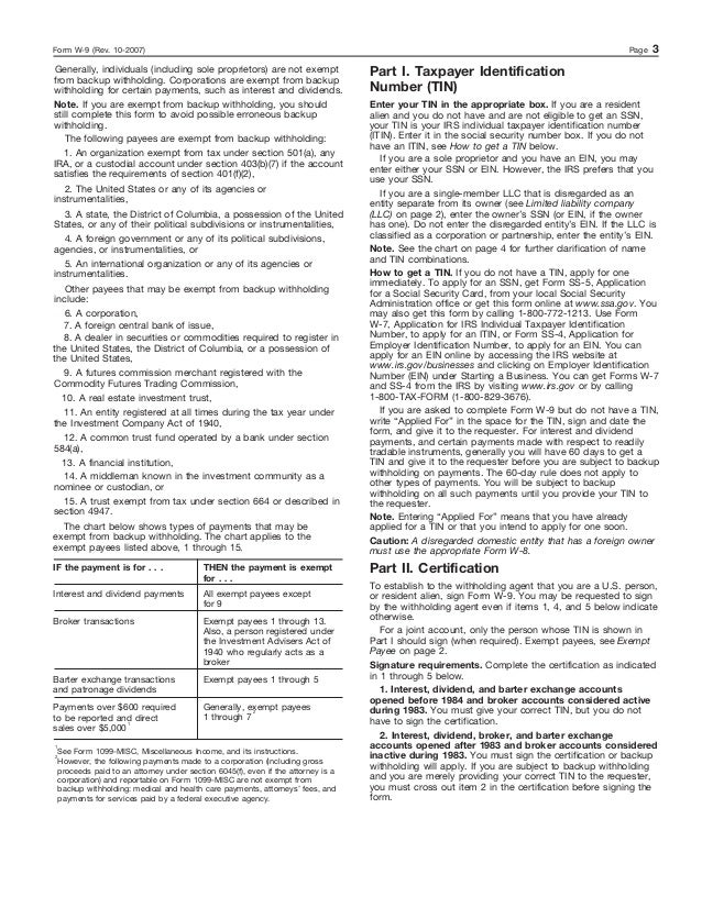 w 9 form form 1940 instructions