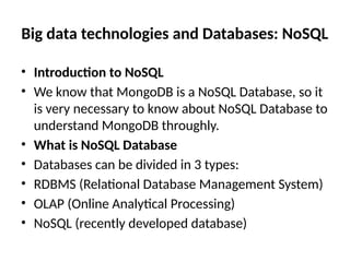 Big Data Analytics (Collection of Huge Data 3) | PPTX