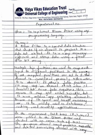 BDA 5 Experiments Writeups for computer engineering | PDF