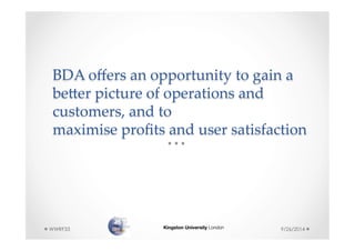Big Data Analytics - A use case for 5G deployment | PDF