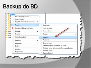 Backup do BD
 