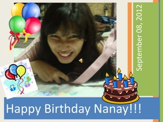 September 08, 2012
Happy Birthday Nanay!!!
 
