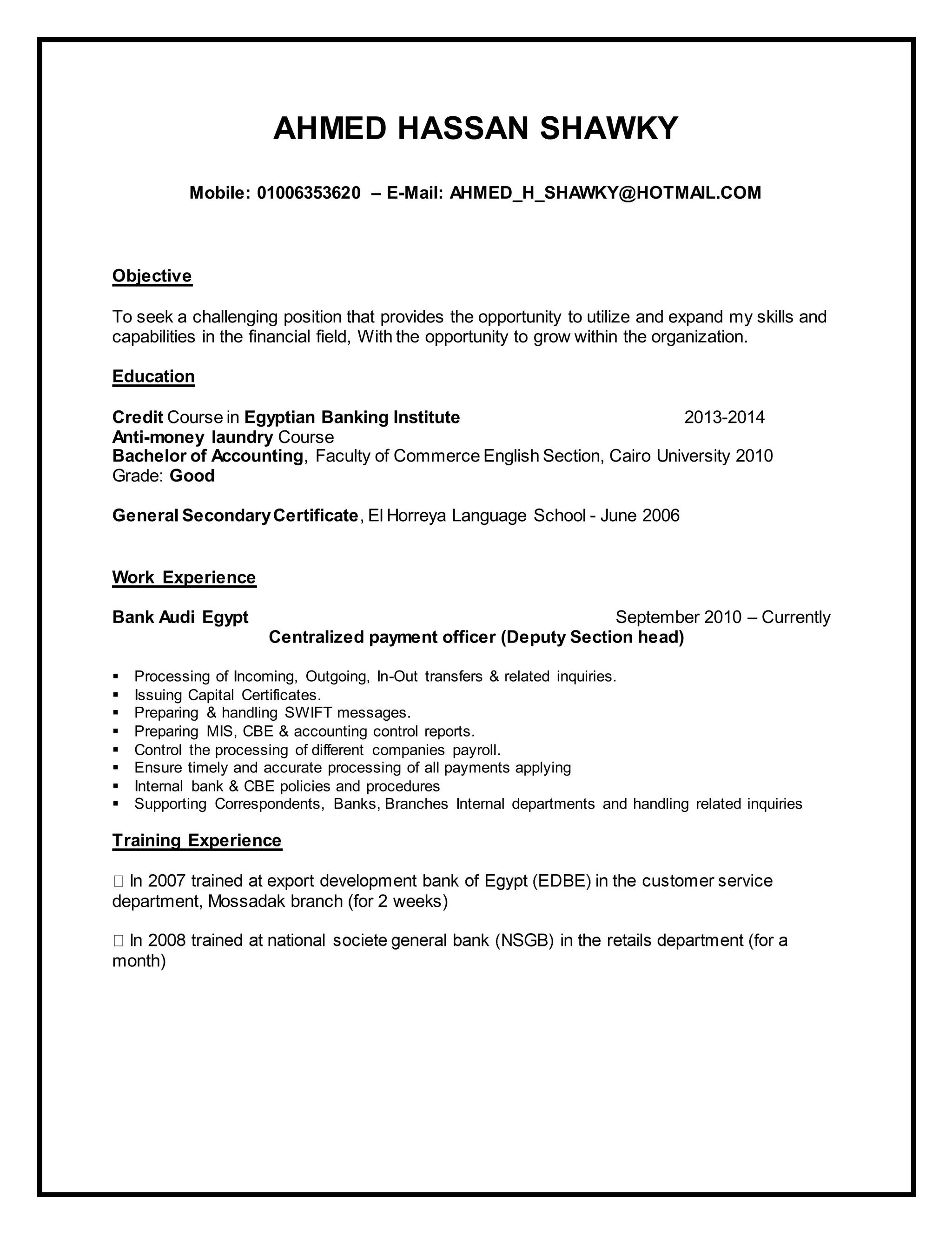 AHMED HASSAN SHAWKY | PDF 