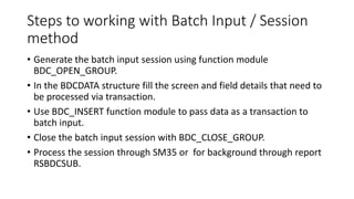 Bdc BATCH DATA COMMUNICATION | PPTX