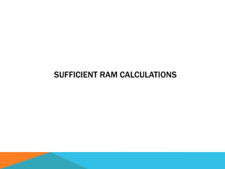 SUFFICIENT RAM CALCULATIONS
 
