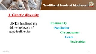 Biodiversity: concepts and definitions | PPTX
