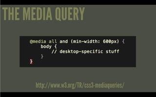 Real-world Responsive Design @ Breaking Development 2011