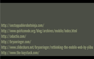 Real-world Responsive Design @ Breaking Development 2011