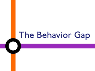 The Behavior Gap 
 