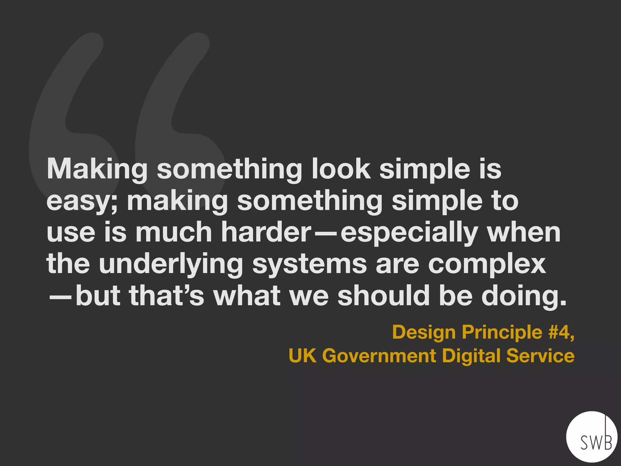 II. SOME HARD TRUTHS
 