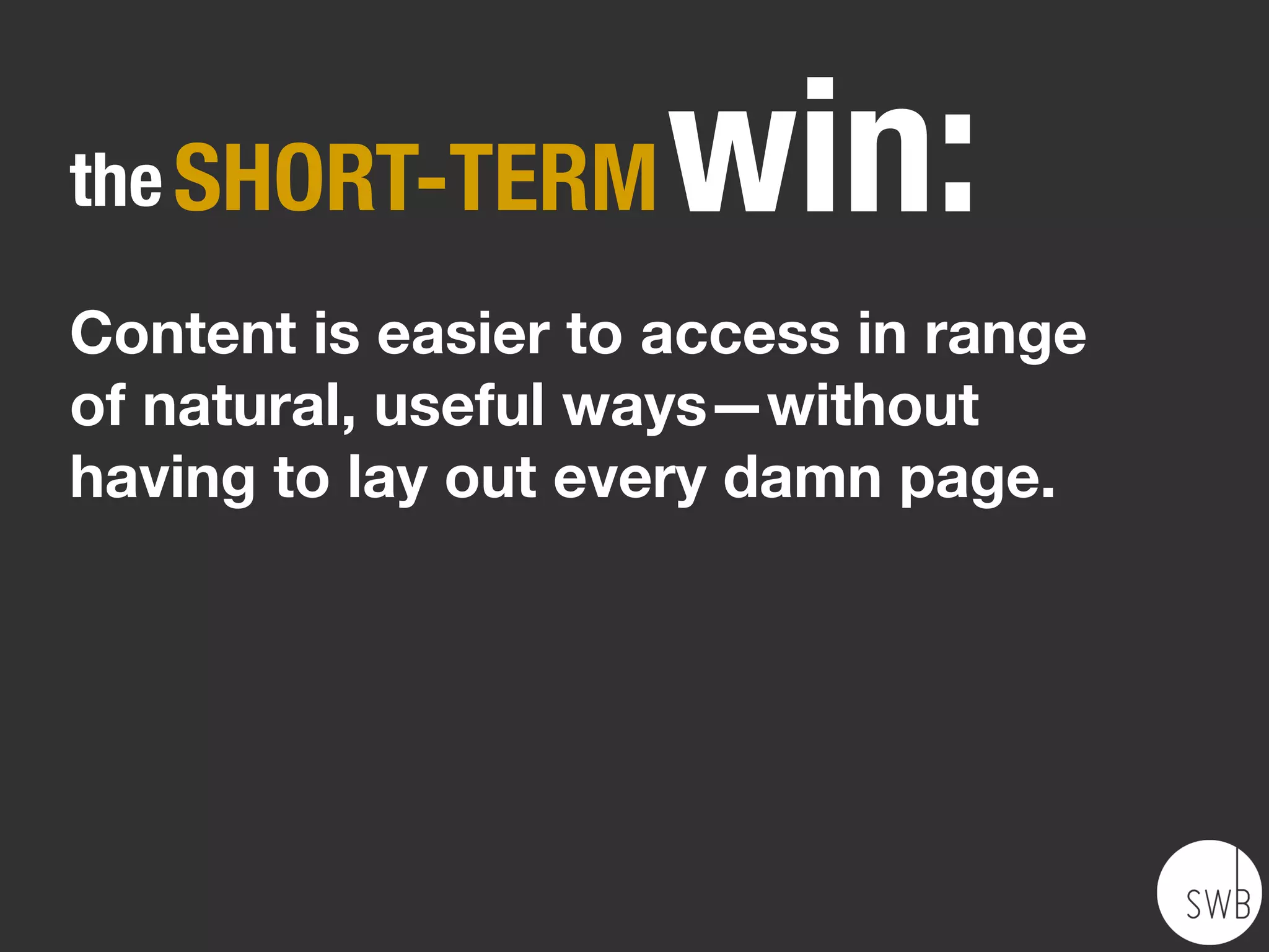 Makes related content
actually relevant.
 