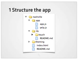 1 Structure the app
 