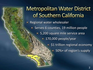 Metropolitan Water District Of Southern California Map Steve Arakawa - Southern California Metropolitan Water District