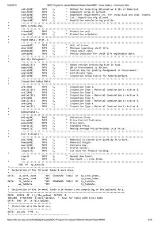 Bdc program to upload material master data mm01 code gallery ...
