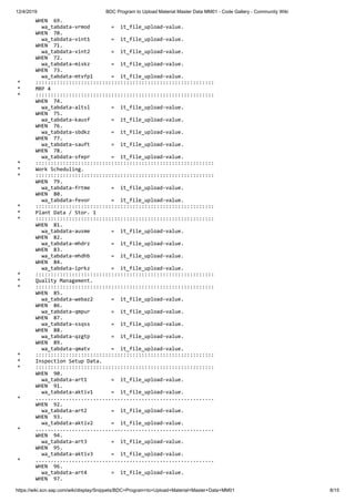 Bdc program to upload material master data mm01 code gallery ...