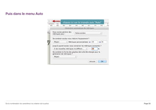 Puis dans le menu Auto
Page 23De la numérisation de caractères à la création de la police
 
