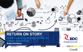 RETURN ON STORY
Build a winning strategy fuelled by
simple storytelling
#returnonstory
 