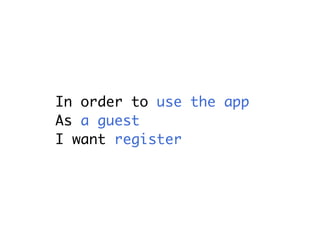 In order to use the app
As a guest
I want register
 